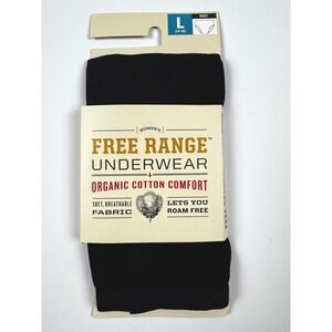 Duluth Trading Co Free Range Organic Cotton Briefs Black Large NWT